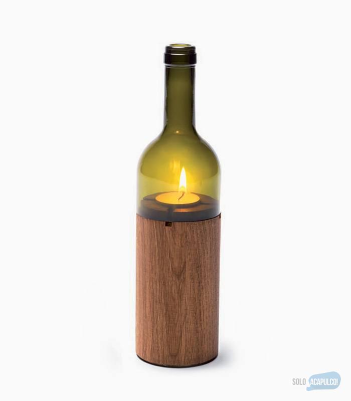 Wine Bottle Lantern 3 Wine bottle lantern - Imagen 3